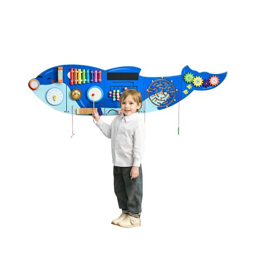 

VEVOR Paneles de Actividades de Pared con Forma de Orca para Niños de 3-12 Años