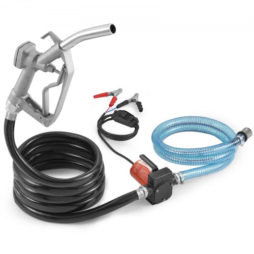 

VEVOR Bomba Eléctrica de Transferencia de Combustible Engranajes 12V CC 5 GPM 19L/min 1/7HP Boquilla de Combustible Apagado Automático, Manguera de Salida Larga de 4m, para Mezclar Gasolina, Diesel