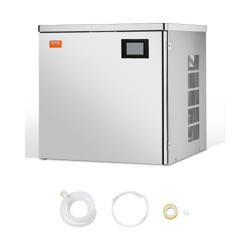 

VEVOR Máquina para Fabricar Hielo 450 ​​libras/día Máquina de Hielo de Acero Inoxidable 560 mm Autolimpiante Programada Máquina de Cubitos de Hielo Modular para Restaurantes Hoteles (Solo Cabezal)
