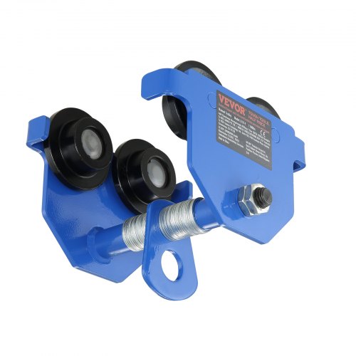 

VEVOR Carro Manual con Ruedas Dobles, Carga de 0,5 T, Ajustable para Ancho de Brida de Viga en I de 63,5-139,7 mm, Polipasto de Garaje de Acero de Aleación Resistente para Vigas en I Rrectas y Curvas