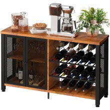 VEVOR Mueble de Bar Industrial Mesa de Gabinete de Bar de Vinos para Portavasos