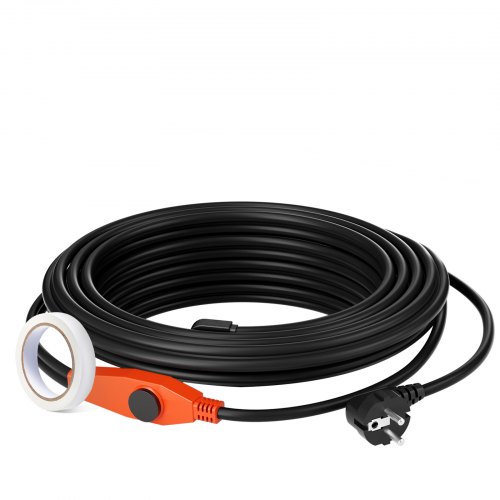 

VEVOR Cable Calefactor para Tubos de Válvulas con Termostato Integrado 9m 23W/m