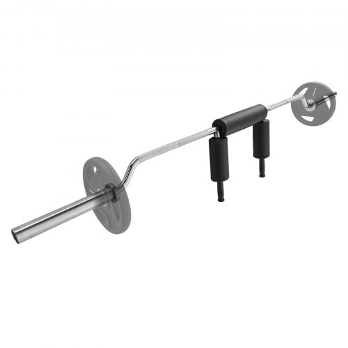 

VEVOR Barra de Mancuernas Longitud 218cm Barra de Levantamiento de Pesas Carga 315kg con 2 Asas Acolchado de Espuma en los Hombros para Entrenamiento de Sentadillas Flexión de Piernas Fitness Gimnasio