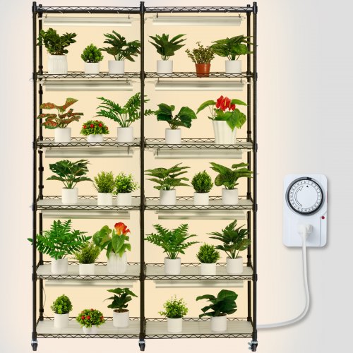 

VEVOR Estante para Cultivo de Plantas 6 Niveles con Luces de Cultivo 200W 120cm