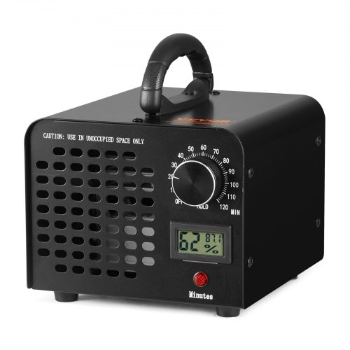 

VEVOR Generador de Ozono Purificador de Aire 24000 mg/h Generador de O3 para Eliminar Olores Comercial Industrial 100 W Gran Capacidad Temporizador 0-120 min para Dormitorios Coches Mascotas