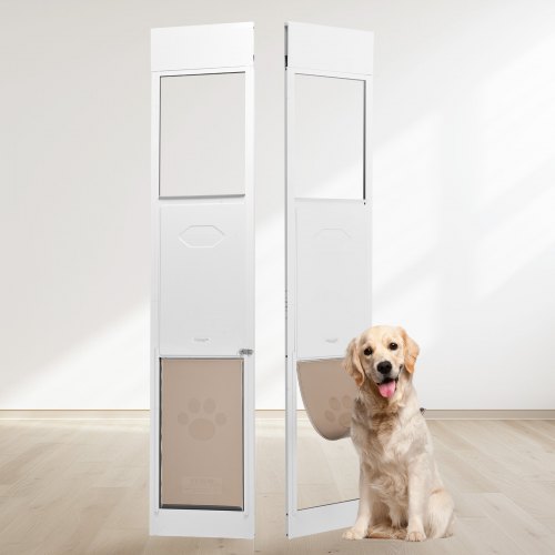 

VEVOR Puerta Corrediza de Vidrio para Perros Ajustable 346 x 600 x 1927-2049 mm