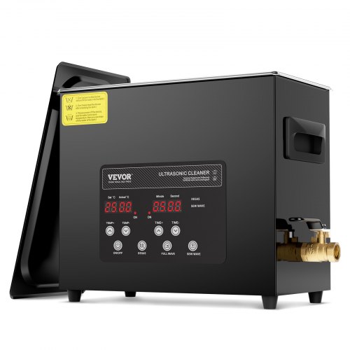 

VEVOR Limpiador Ultrasónico, 180 W Máquina de Limpieza Sónica Digital de 6 L con Modo Suave y Desgasificación Mejorada, Calentador y Temporizador para Joyas, Gafas, Herramientas y Retenedores