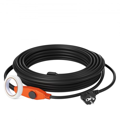 

VEVOR Cable Calefactor para Tuberías 18 m 23W /m Cinta Calefactora para Tuberías de Agua con Termostato Incorporado Protege Mangueras de PVC, Tuberías de Metal y Plástico contra Congelación
