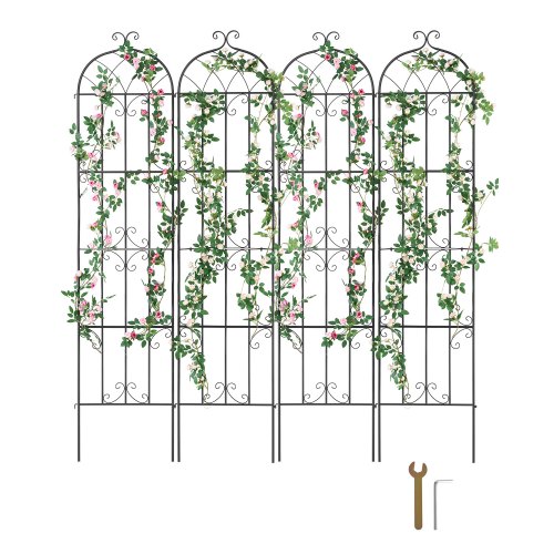 

VEVOR Enrejado de Metal para Plantas Trepadoras 4 Piezas 51x220 cm para Jardín