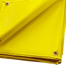 VEVOR Manta de Protección de Soldadura, 8 x 10 FT Manta de Fibra de Vidrio, 2.4 x 3.05m Manta Ignífuga Resistente Color Oro