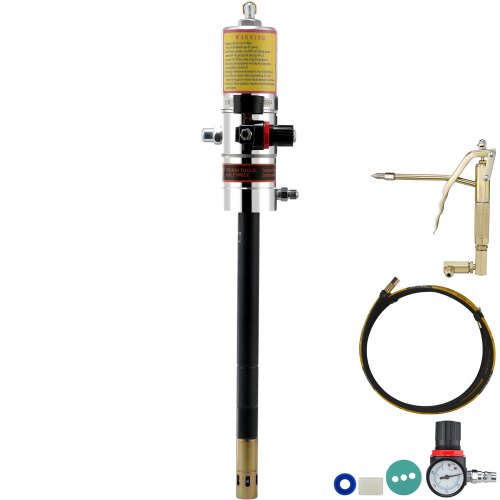 

VEVOR Bomba de Grasa Neumática Relación de Presión 50:1 Bomba de Cubo de Grasa Neumática con Manguera de 4 m y Pistola de Grasa Bomba de Grasa de Lubricación con Cabezal de Pistola de Grasa de 360°