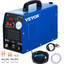 VEVOR Cortador de Plasma 230 V, Máquina de Soldadura de Plasma 230 V, Estación de Soldadura, Modelo ICUT60, Ideal para Cortar Acero Inoxidable, Cobre, Hierro, Aluminio, Metal