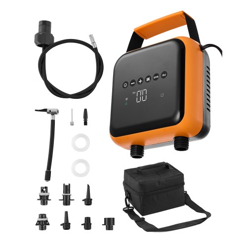 

VEVOR Bomba para Tabla de Paddle Surf, 275,7 kPa de Alta Presión, Inflado y Desinflado de Doble Etapa, con Apagado Automático y Conector para Coche, para Tablas de Paddle Surf Inflables, Campaña