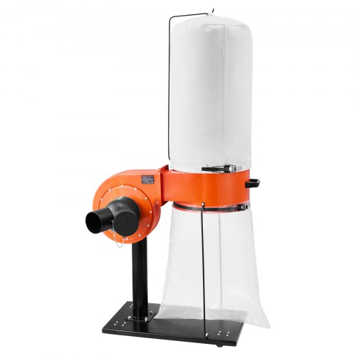 

VEVOR Extractor de Polvo, 1359,21 m³/h, Extractor de Virutas 2,5 Micras, Sistema de Recolección de Serrín de 1 HP con Bolsa de 60 L, Bolsa de Filtro y Rodillos, para Carpintería, Taller y Garaje