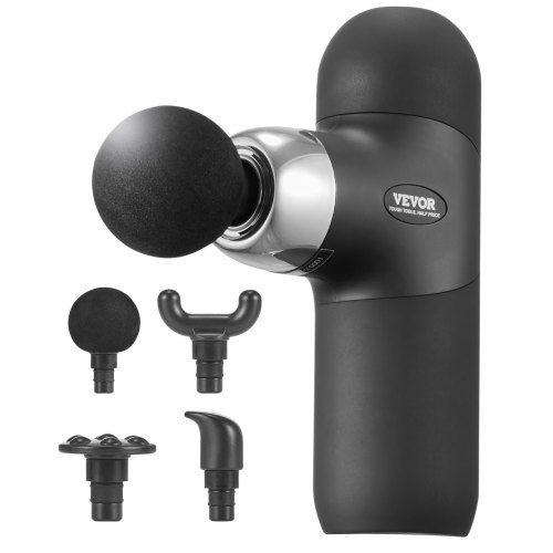

VEVOR Mini pistola de masaje de tejido profundo, pistola de masaje muscular de percusión portátil para atletas, pequeña pistola de masaje de mano para aliviar el dolor, relajación muscular con 4 niveles de velocidad, 7,4 V 2500 mAh