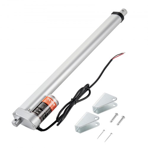 

VEVOR Actuador lineal de 12 V, actuador de movimiento lineal de 400 mm 1500 N 5 mm/s con soporte de montaje y protección IP54 para muebles, sistemas de automatización, equipos mecánicos