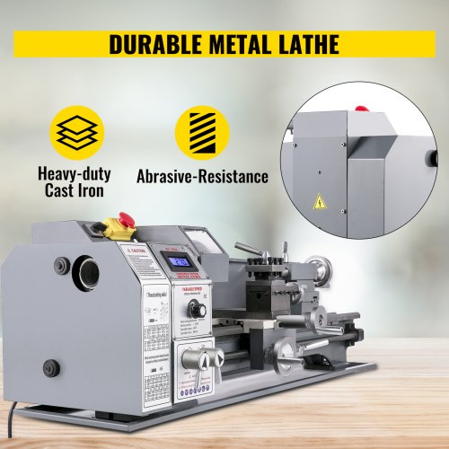 VEVOR VEVOR Torno Metal 22 x 60cm 1100W Torno para Taladrado de Torneado  8.7\