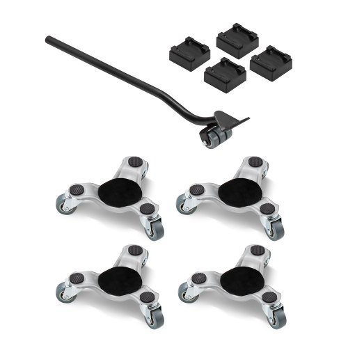 

VEVOR 4 PCS Plataforma Rodante para Muebles Carga de 200 kg, Transportador de Muebles con 3 Ruedas Giratorias Triangulares y Panel de Acero al Carbono, Herramientas Deslizantes para Mover Muebles