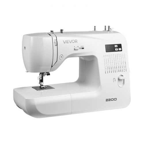 

VEVOR Máquina de Coser, Máquina de Coser Digital con 60 Aplicaciones de Puntadas, Pantalla LED, Pedal y Luz LED, Estructura Metálica Resistente y Potente Motor para Manualidades, Blanco