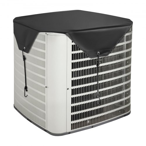 

VEVOR Funda para Aire Acondicionado Exterior de Alta Presión, 710 x 710 mm, 100 % Poliéster con Un Forro de PVC, Resistente a la Lluvia, para Exteriores, para Todas las Estaciones, Color Negro