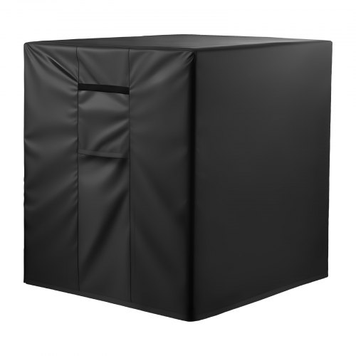 

VEVOR Funda para Aire Acondicionado, 812 x 812 x 914 mm, Poliéster Impermeable de Tres Capas, Cordón en La Parte Inferior con Clips de Resorte, Universal, para Exteriores, Color negro, 4 Lados