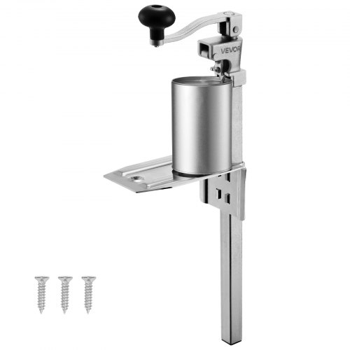 

VEVOR Abrelatas, Abrelatas Manual de Sobremesa para Latas de hasta 30 cm de Altura, Altura Ajustable con Tornillos, Acero Fundido para Restaurantes y Hoteles, Tipo Fijo, 235 x 100 x 660 mm