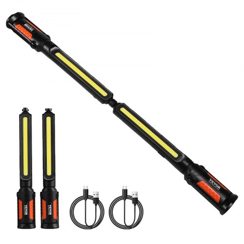 

VEVOR Luz de Trabajo Debajo del Capó, 1450 lm Luz LED Magnética Recargable 4400 mAh, Barra de Luz de Trabajo Mecánica Inalámbrica Portátil para Reparación de Automóviles, Iluminación de Emergencia