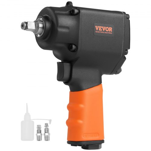 

VEVOR Llave de Impacto Neumática Cuadrada 0,95 cm Llave de Impacto Neumática 935,5 Nm Velocidad 10000 rpm de Aluminio con 2 Conectores Rápidos de Aire 1 Jarra de Aceite para Reparación de Automóviles