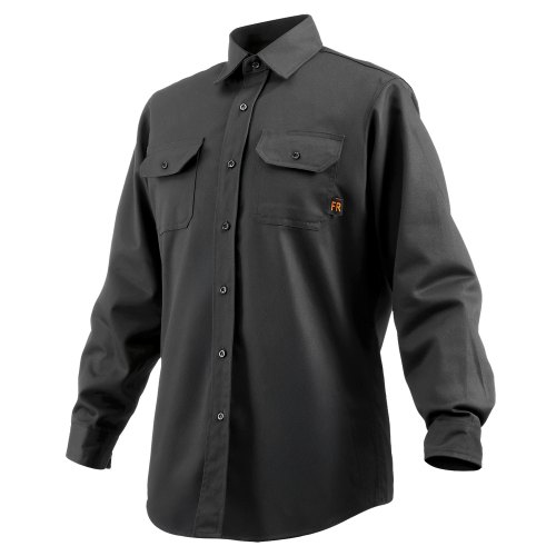 

VEVOR Chaqueta Soldadura Resistente al Fuego con Botón Talla XXL Algodón Negro
