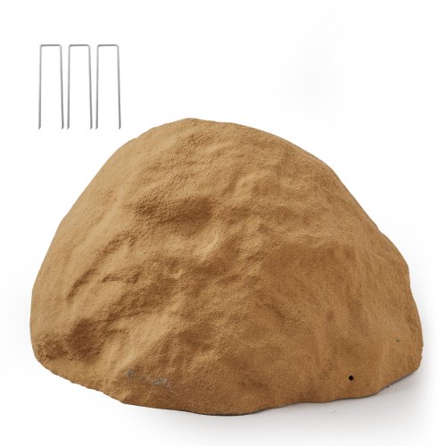 

VEVOR Roca Artificial para Jardín, Aspecto Realista, Piedra Hueca Falsa para Ocultar la Bomba del Pozo, Decoración de Jardín, Paisajismo Exterior, Marrón Arena, Talla Mediano, 590 x 460 x 330 mm