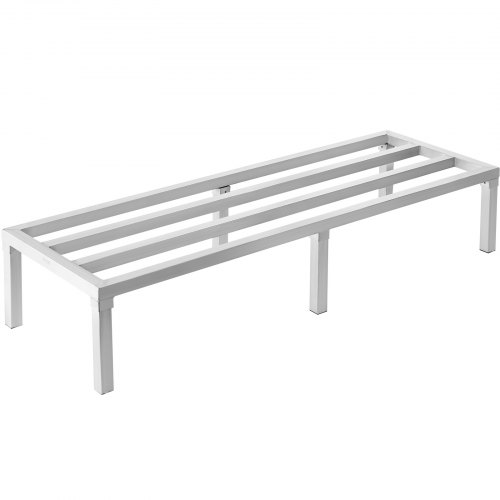 

VEVOR Estante de Estiba de Aluminio 152,4x50,8x30,5 cm Estante de Almacenamiento Comercial Carga de 817,2 kg Totalmente Soldada para Almacenamiento de Alimentos en Suelo, en Restaurantes, Garajes