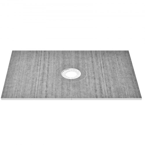 

VEVOR Kit de plato de ducha de 48" x 72" con drenaje central de 6,3", kits de instalación de ducha EPS livianos con 2 paños impermeables, palos inclinados para plato de ducha adecuados para baño