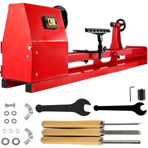 VEVOR Torno De Madera De 4 Velocidades Variables 14\