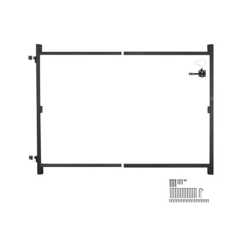 

VEVOR Kit de Construcción de Portones Apto para Aberturas de 915-1524 mm Material de Hierro Escuadra para Marco de Portón Completo Anti Hundimiento con Pestillo y Tornillos Para Cercas de Madera