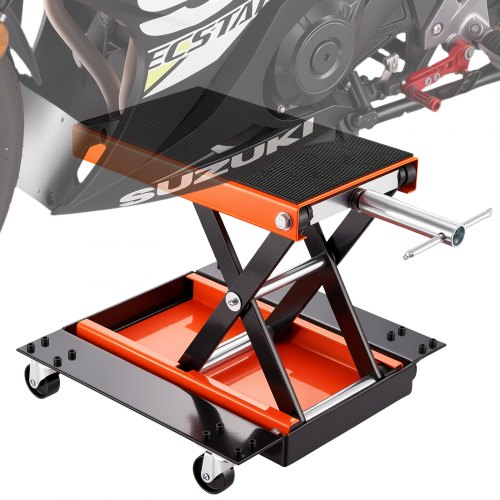 VEVOR Gato de Tijera para Moto Capacidad de 500 kg Elevador de Motocicletas Altura de Elevación 12-39 cm Elevador