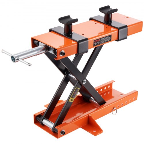 

VEVOR Gato de Tijera para Moto Capacidad de 500 kg Elevador de Motocicletas Altura de Elevación 95-400 mm Mesa Elevadora de Moto con Manivela Extraíble para Taller de Mantenimiento de ATV