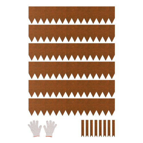 

VEVOR 6 PCS Borde de Acero para Paisajismo 1016 x 203,2 x 1,5 mm, Resistente a la Intemperie y Antioxidante, Cerca de Jardín Borde de Césped para Parterres de Flores, Divisor de Caminos de Patio