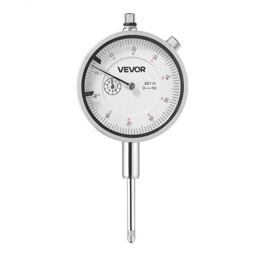 

VEVOR Indicador de Cuadrante, Precisión de 0,03 mm, Rango de Medición de 0 a 25,4 mm, Fácil de Leer, para Medición de Diámetro Interior y Detección de Descentramiento, para Mejorar la Eficiencia