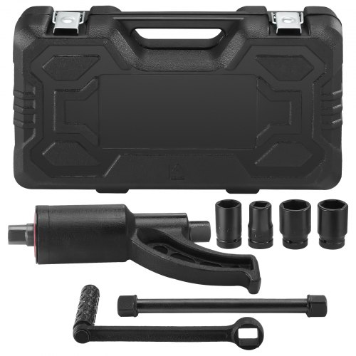 

VEVOR Llave Multiplicadora de Par 25,4 mm Relación 1:58 Multiplicador de Fuerza con 4 Vasos Caja Multiplicadora de Par de Acero de Aleación para Quitar Tuercas de Rueda Coche Taller Garaje