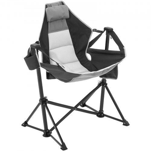 

VEVOR Silla de Camping Silla Plegable Carga 136kg Silla de Jardín Tumbona Negro