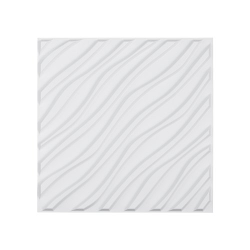 

VEVOR Paneles Pared 3D PVC Blanco Mate Ondulado 2,97 m² 12 uds 500 x 500 x 20 mm