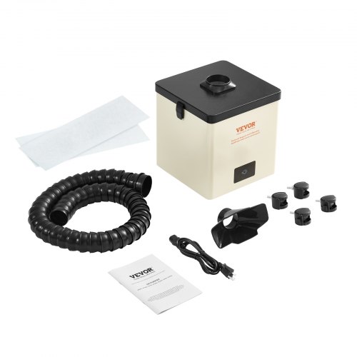 

VEVOR Aspirador de Vapor de Soldadura Ventilador de Trabajo de 100 W Filtro de 3 Capas 240 m³/h Absorbente de Humo para Soldadura Compacto para Reparación de Teléfonos de Soldadura DIY Impresión 3D