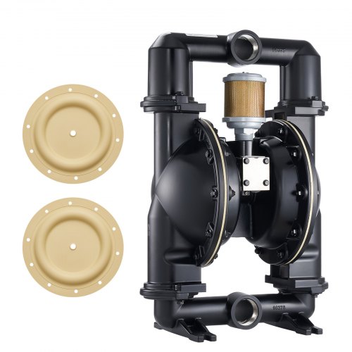 

VEVOR Bomba Neumática de Doble Diafragma, 598 L/min, Altura de Descarga de 79,86 m, para Transferencia de Aceite Usado, Carcasa de Aleación de Aluminio, para Diésel, Grasa, Queroseno y Gasolina