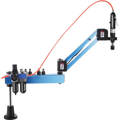 

VEVOR Máquina de Roscado Neumática M3 - M12 Máquina de Brazo Roscado 1000 mm en Radio Universal Tornillo de Máquina Tapping para Maquinaria Industria de Fabricación Brazo Plegable para Máquina de 360°