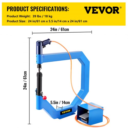 VEVOR Vevor Martillo Aplanador Neumático 50-100 Psi Martillo De Pulido  Neumático Azul | VEVOR ES
