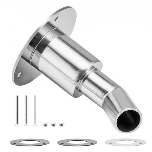 

VEVOR Accesorio de Revestimiento de Escape a Través del Fuselaje, para Calentador Diésel de Estacionamiento de 24 mm con Pernos, Tuercas y Junta, Acero Inoxidable 316 Plateado, Φ 80 x 112 mm