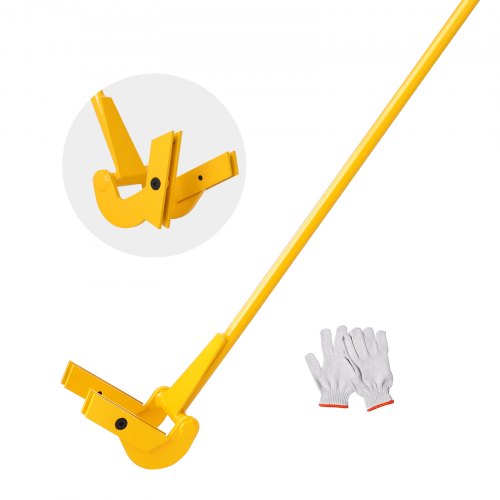 

VEVOR Barra de Palanca de Acero al carbono Q235 Extractor de Palés 114,3 cm Capacidad de Carga 907 kg Herramienta de Desmontaje de Madera Mango de 104cm con Guantes para Desmontar Tablas de Extracción