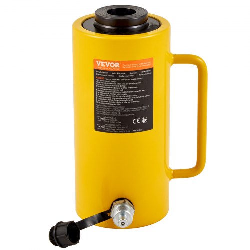 

VEVOR Gato Hidraulico 30 T, Gato Hidraulico para Coche Carrera de Ariete 100 mm, Gato Hidraulico Carretilla de Altura 220 + 12 mm, Gato Hidráulico Chapista 14,5 kg