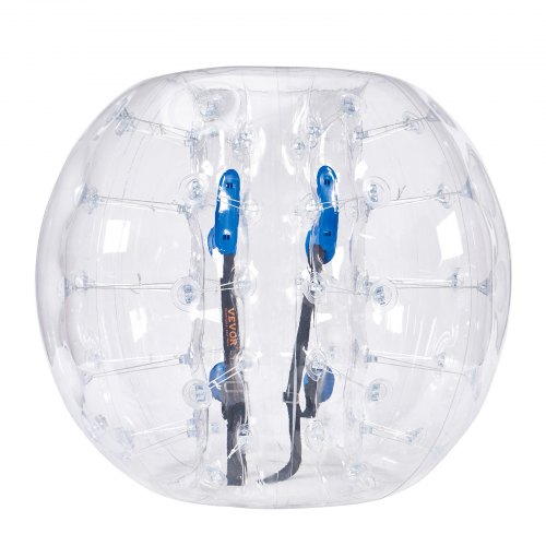 

VEVOR Bola de choque inflable Bola de choque de parachoques 1 pieza 1,2m x 1,03m Bola de colisión humana Bola de rebote de burbujas cuerpo de PVC Bola de parachoques inflable de puntos transparentes