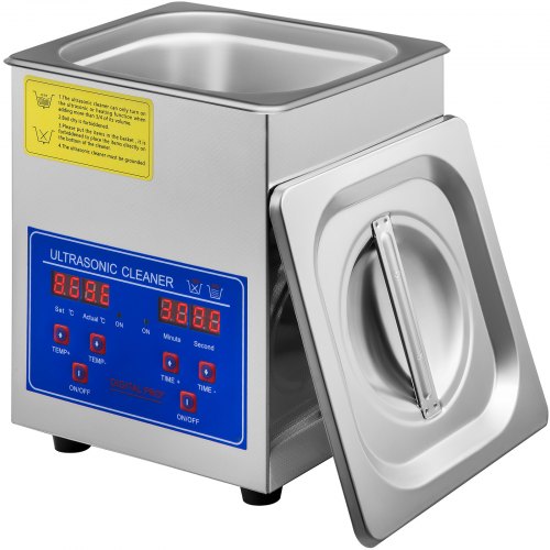 

VEVOR Limpiador Ultrasónico 18 x 16,5 x 21,2 cm Calentador Temporizador 60 W